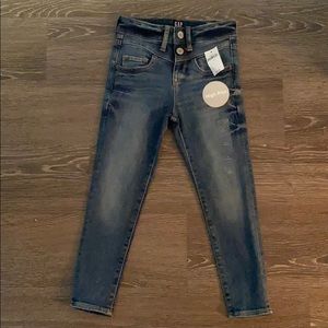 NWT Gap girls jeans 6 regular high rise ankle